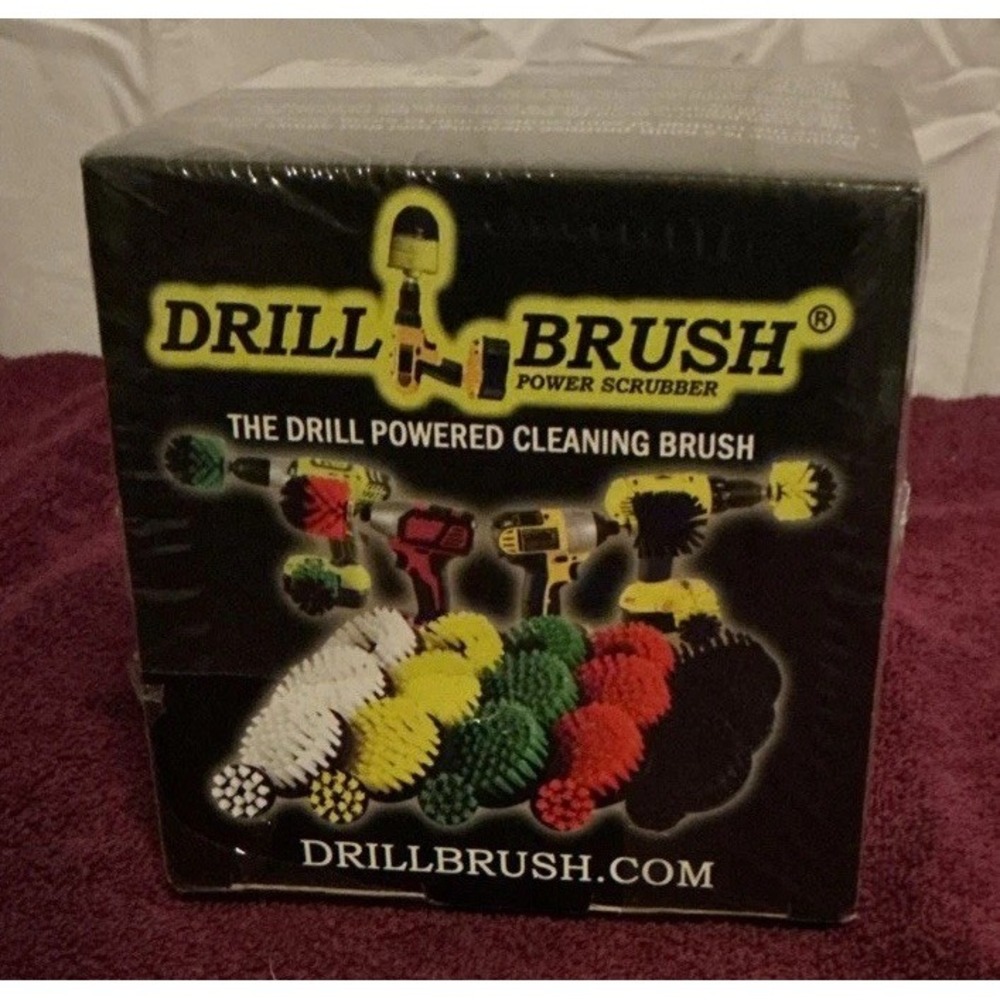 Drillbrush Grout Cleaner Brush Kit‎ - Drill Brush Attachment Set, Sealed Box